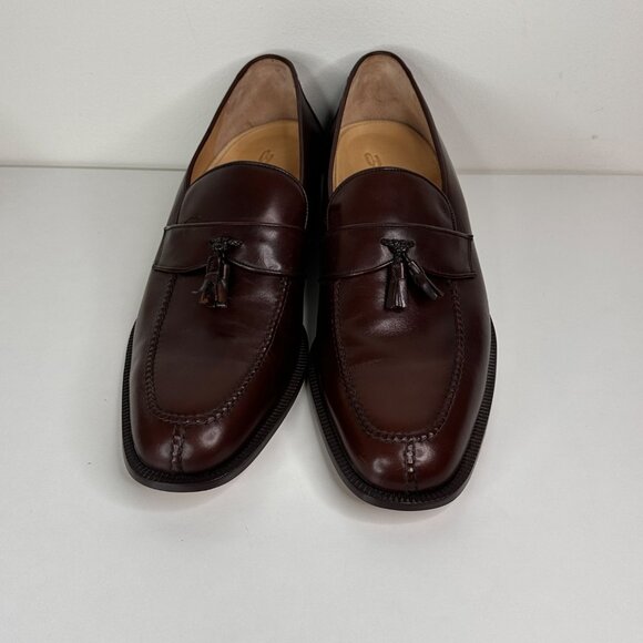 Dino Monti Sergio Brown Leather Tassel Loafers size 13-1/2 B Made in Italy main image 9